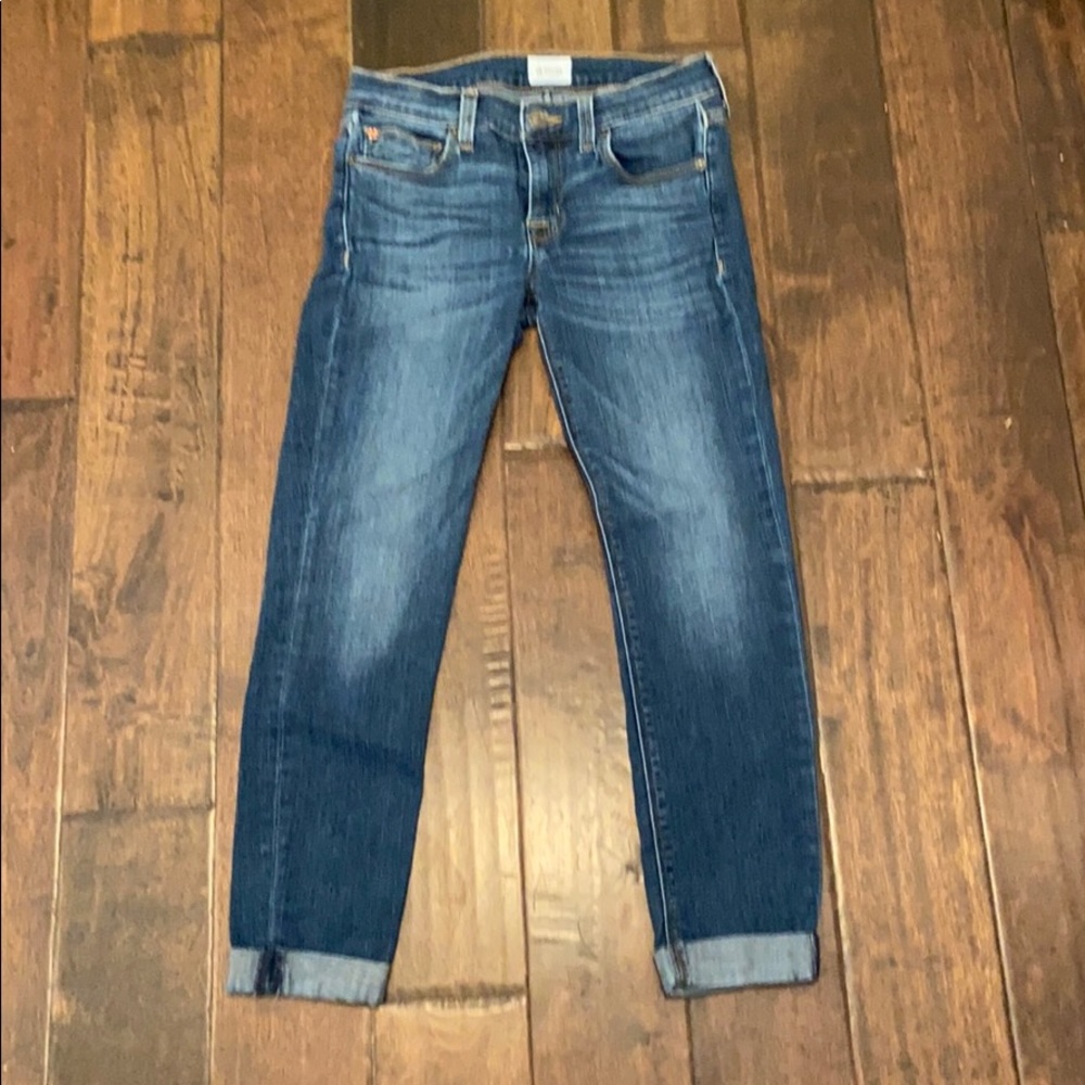 Hudson Hardin Crop Super Skinny Cuffed Jean